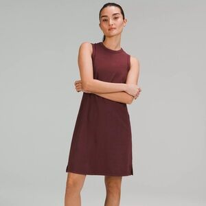 Lululemon Classic-Fit Cotton-Blend Dress Red Merlot